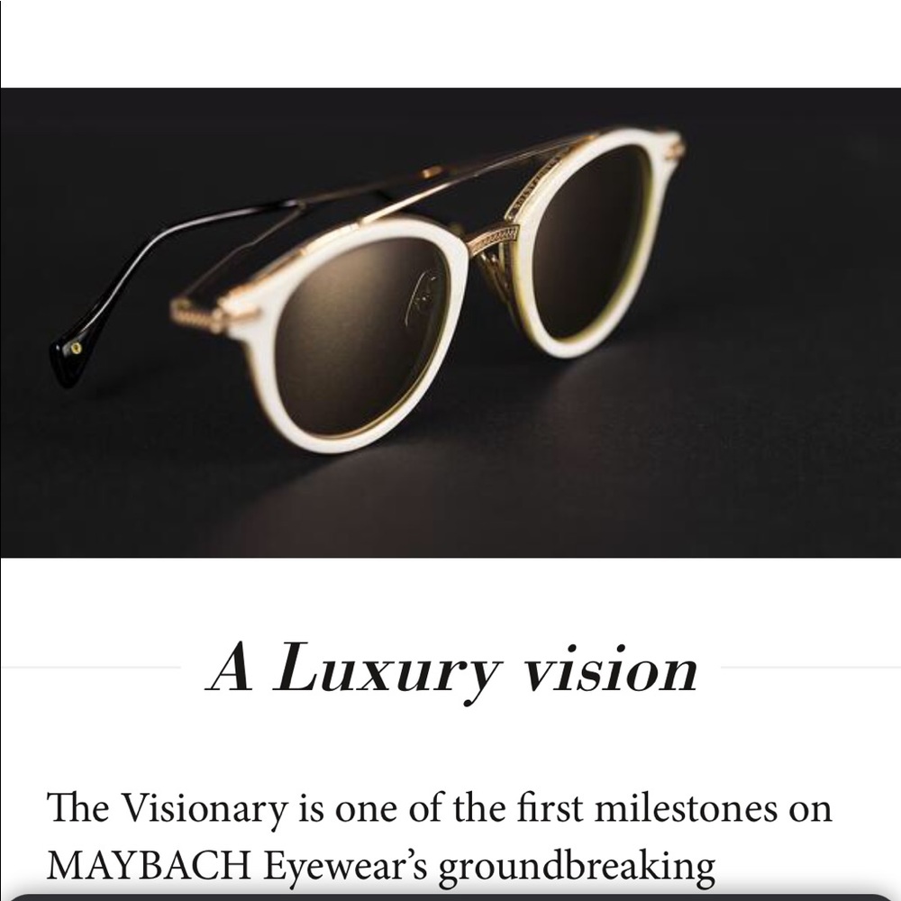 Maybach 24 karot gold sunglasses unisex